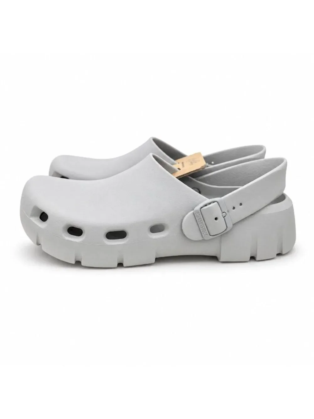 Birkenstock Birki Flow EVA Clogs Mens EU 44 US 11 Gray Sport Recovery Slip On